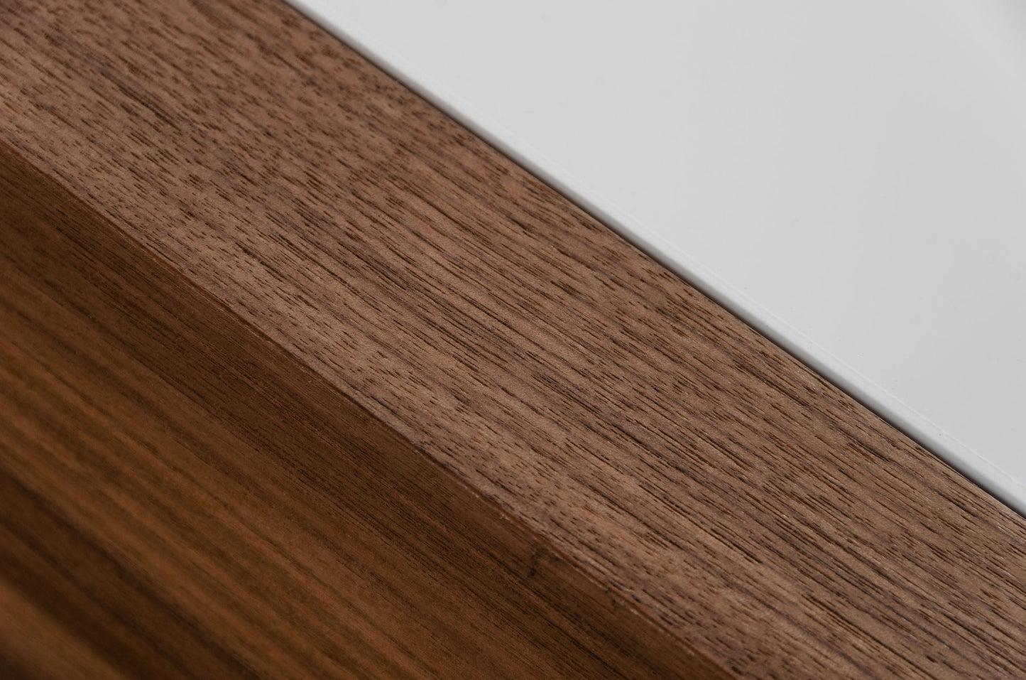 Modrest Makai Modern White & Walnut Square Coffee Table