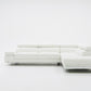 Divani Casa Myst Mini - Modern White Eco-Leather Right Facing Sectional Sofa