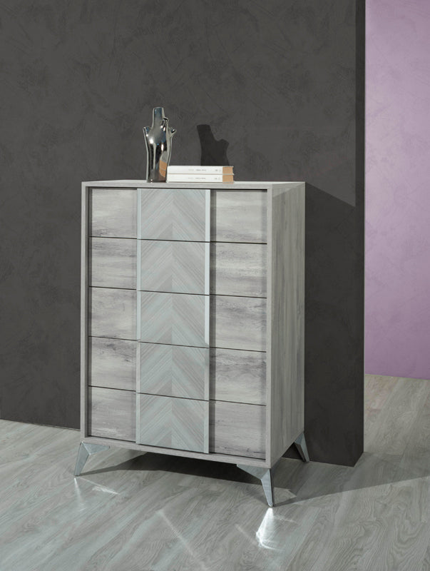 Nova Domus Alexa Italian Modern Grey Chest