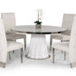 Modrest Cabaret Modern White Round Dining Table