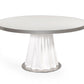 Modrest Cabaret Modern White Round Dining Table