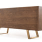 Modrest Finley Modern Walnut & Gold Buffet