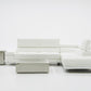 Divani Casa Myst Mini - Modern White Eco-Leather Right Facing Sectional Sofa