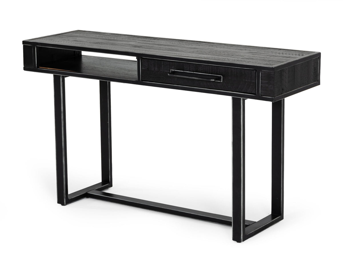 Modrest Hardy Modern Black Acacia Console Table