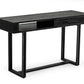 Modrest Hardy Modern Black Acacia Console Table