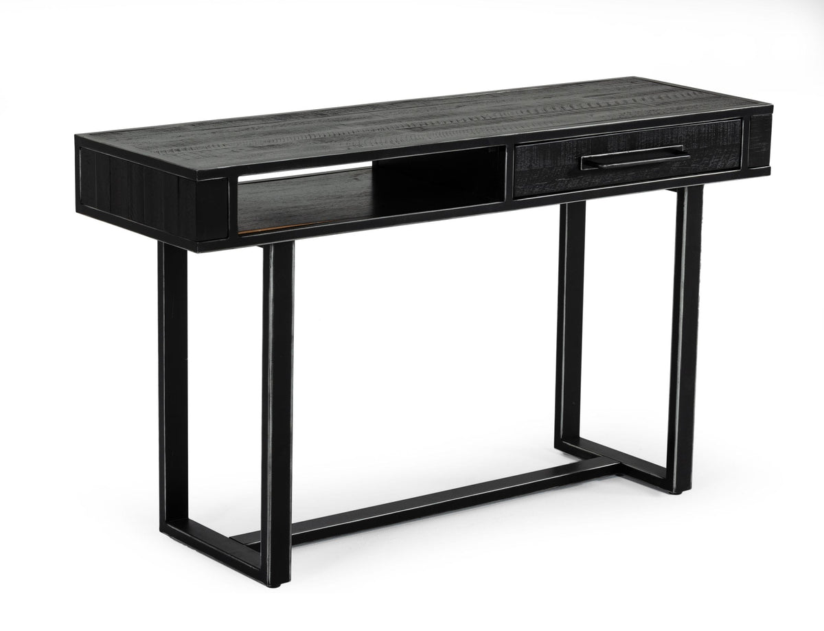 Modrest Hardy Modern Black Acacia Console Table