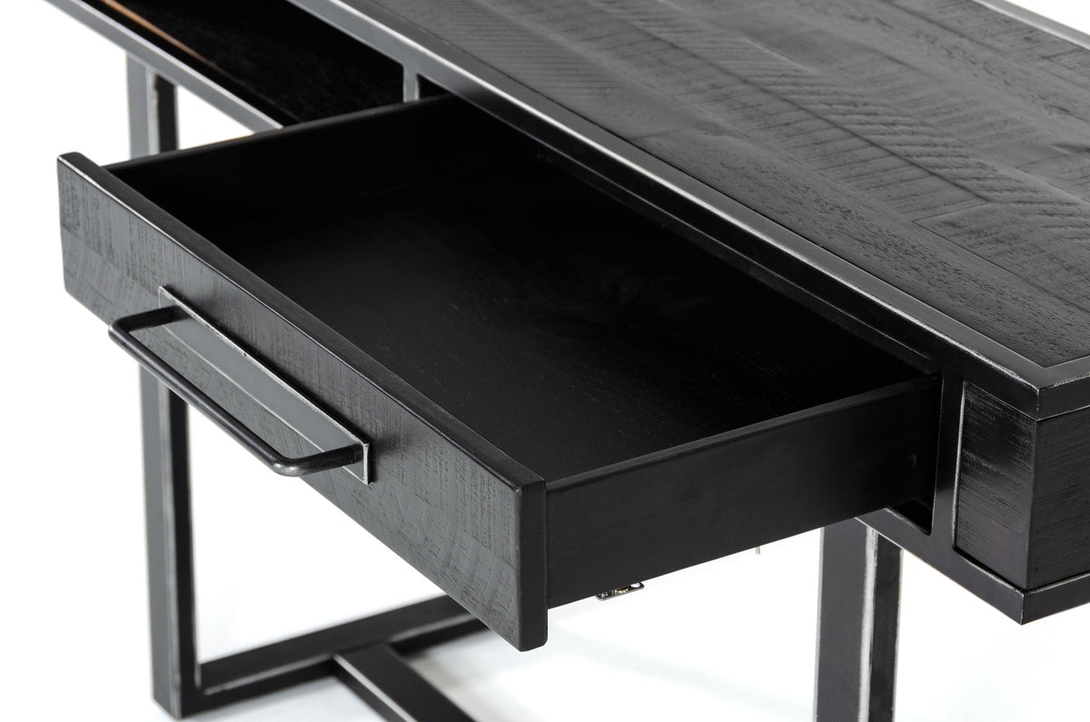 Modrest Hardy Modern Black Acacia Console Table