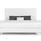 Nova Domus Angela - Italian Modern White Eco Leather Bed
