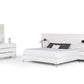 Nova Domus Angela - Italian Modern White Eco Leather Bed