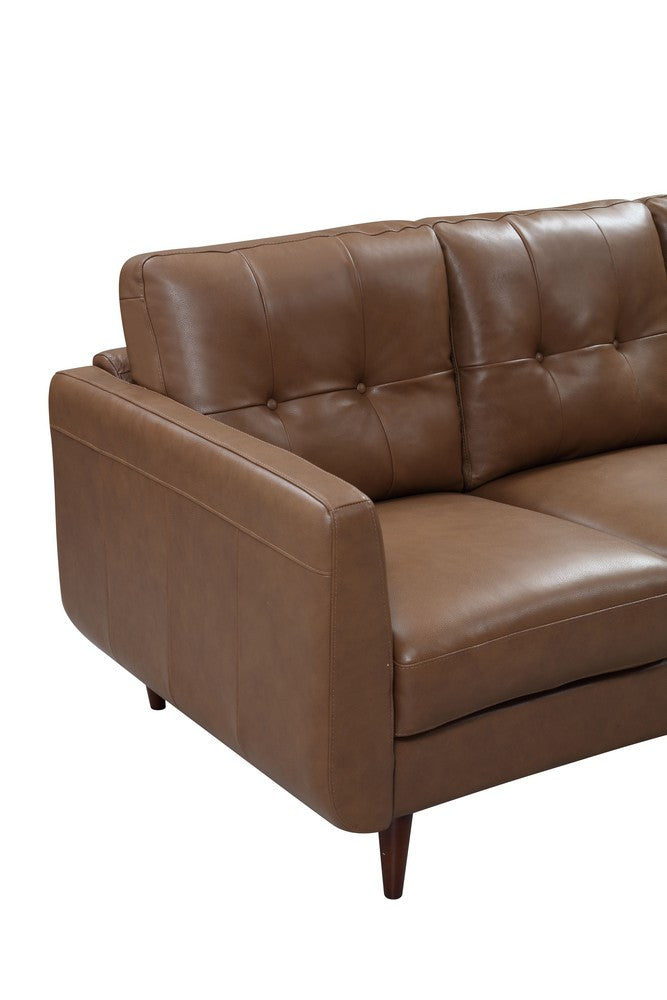 Divani Casa Lyman - Modern Brown Sofa