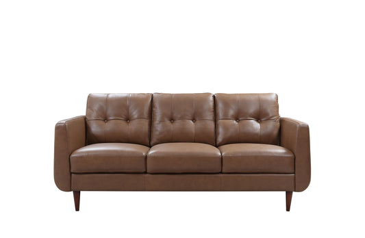 Divani Casa Lyman - Modern Brown Sofa