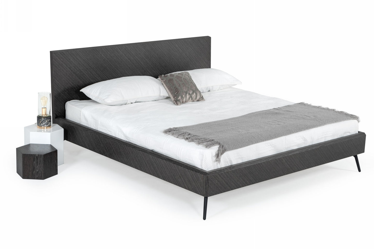 Modrest Gaige - Modern Grey Elm Bed