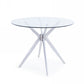 Modrest Dallas - Modern Brushed Stainless Steel Dining Table