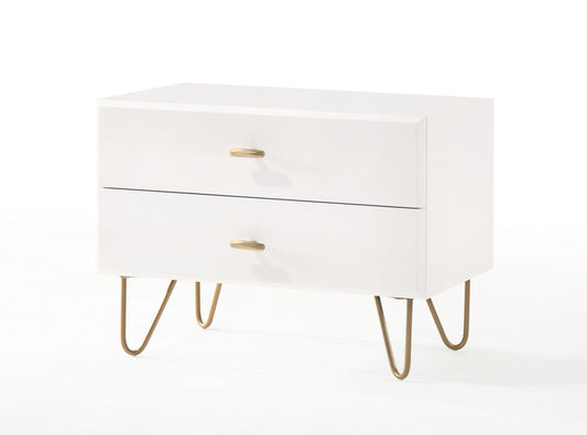 Modrest Bryan - Modern White Nightstand