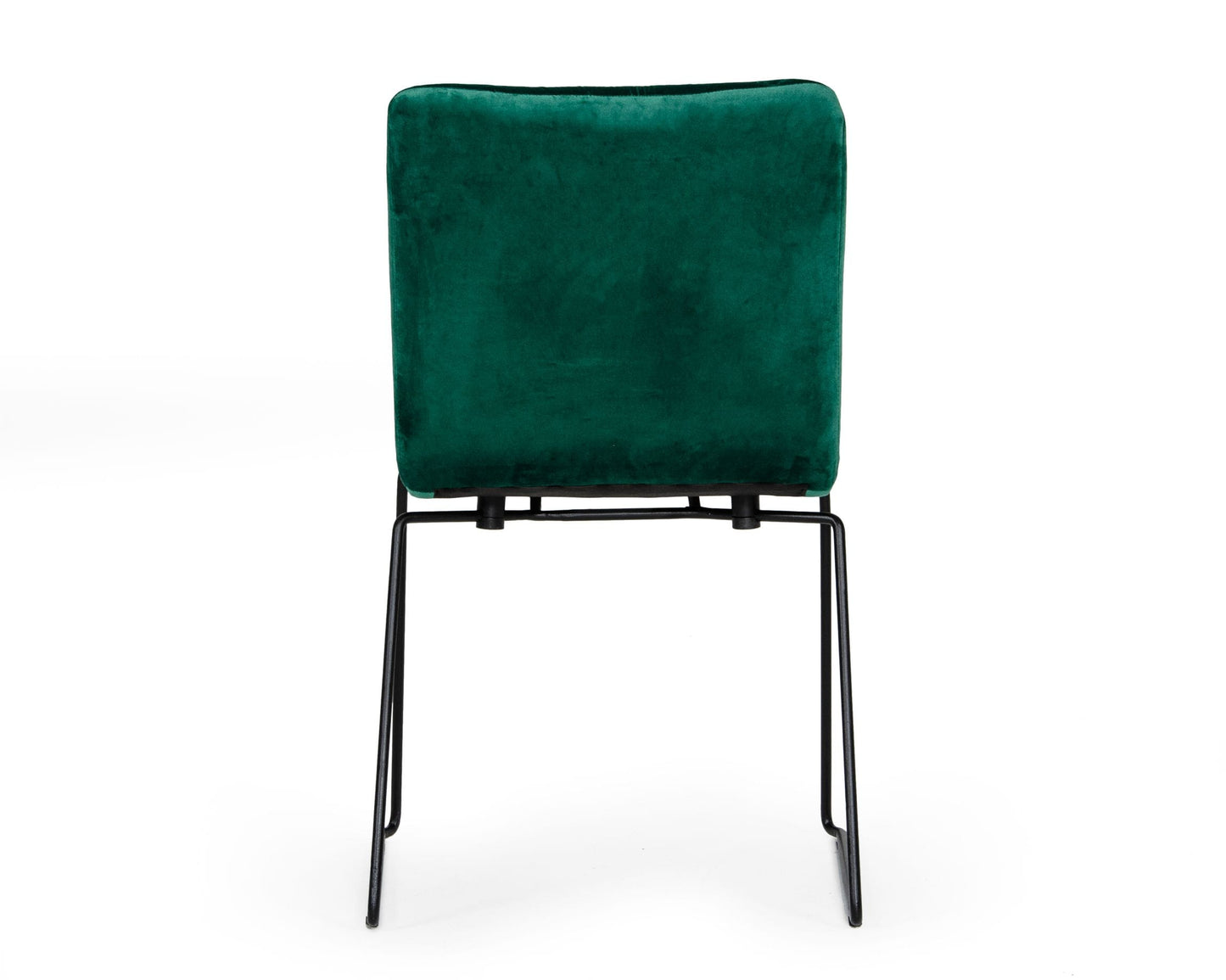 Modrest Yannis - Modern Green Fabric Dining Chair (Set of 2)