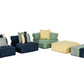 Divani Casa Dubai -  Modern Multicolored Fabric Modular Sectional Sofa