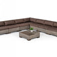 Modrest Delaware - Modern Concrete Modular Sectional Sofa Set with Square Coffee Table