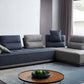 Divani Casa Glendale - Modern Blue + Grey Fabric Modular Sectional Sofa