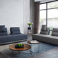 Divani Casa Glendale - Modern Blue + Grey Fabric Modular Sectional Sofa