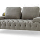 Divani Casa Ladera - Glam Grey and Gold Fabric Loveseat