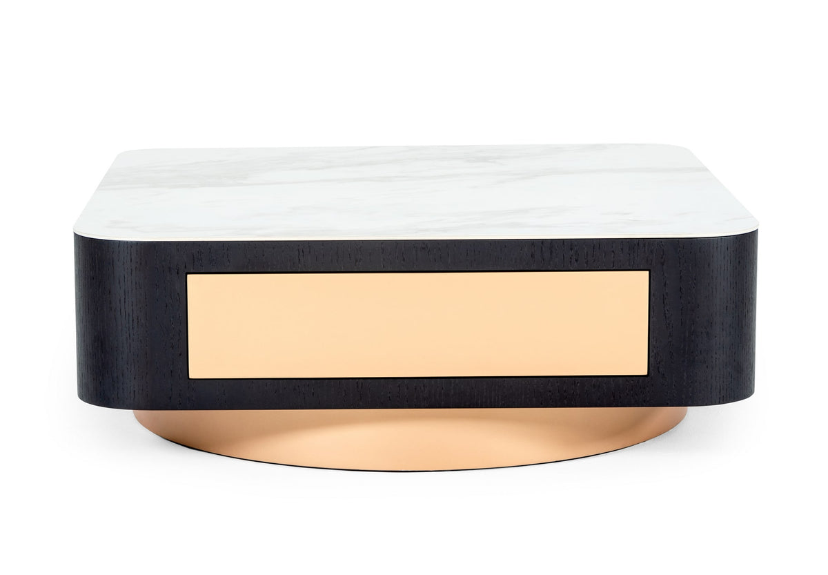 Modrest Peak - Modern Black Oak Coffee Table
