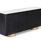 Modrest Peak - Modern White Ceramic/Black Oak/Rosegold Buffet