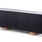 Modrest Peak - Modern White Ceramic/Black Oak/Rosegold Buffet