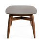 Modrest Ackley - Modern Walnut Rectangular Dining Table