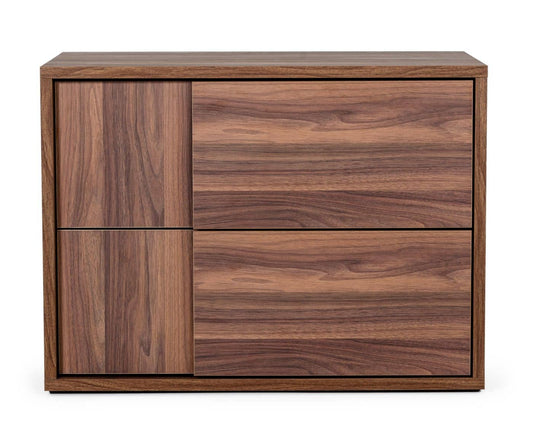 Nova Domus Asus - Italian Modern Walnut Nightstand