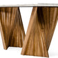 Modrest Cadence - Modern Walnut & Marble Dining Table