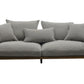 Divani Casa Corina - Modern Grey Linen Loveseat