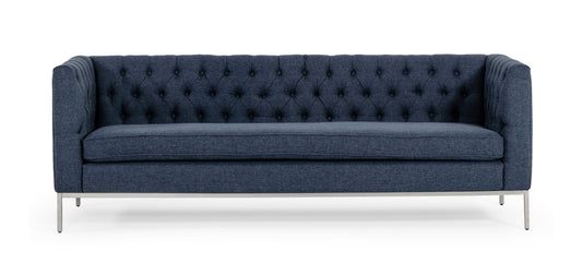 Divani Casa Garcia - Dark Grey Fabric Sofa
