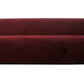 Divani Casa Spruce - Modern Red Velvet Sofa