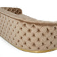 Divani Casa Murdoch - Glam Beige and Gold Fabric Sofa