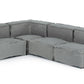 Divani Casa Navstar - Contemporary Modular Grey Fabric Sectional Sofa