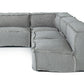 Divani Casa Navstar - Contemporary Modular Grey Fabric Sectional Sofa