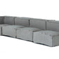 Divani Casa Navstar - Contemporary Modular Grey Fabric Sectional Sofa