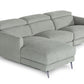 Divani Casa Lupita - Modern Grey Fabric Left Facing Sectional Sofa