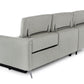 Divani Casa Lupita - Modern Grey Fabric Left Facing Sectional Sofa