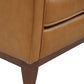 Divani Casa Naylor - Modern Brown Italian Leather Split Chair