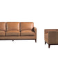 Divani Casa Naylor - Modern Brown Italian Leather Split Chair
