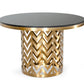 Modrest Kowal - Glam Black Marble Dining Table