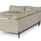Divani Casa Sherry - Modern Grey Leather Left Facing Sectional Sofa