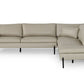 Divani Casa Sherry - Modern Grey Leather Right Facing Sectional Sofa