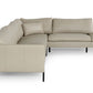Divani Casa Sherry - Modern Grey Leather Right Facing Sectional Sofa