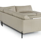 Divani Casa Sherry - Modern Grey Leather Right Facing Sectional Sofa