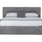 Coronelli Collezioni Hollywood - Eastern King Italian Contemporary Grey Leather Bed
