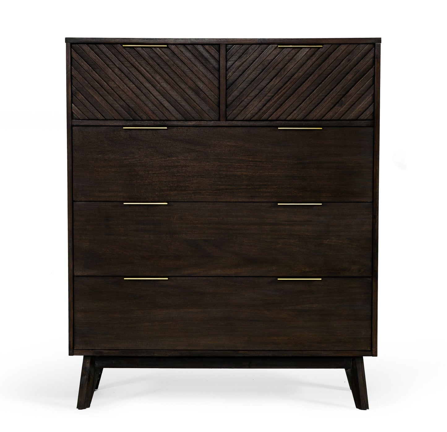 Modrest Daisy Mid-Century Dark Acacia Chest