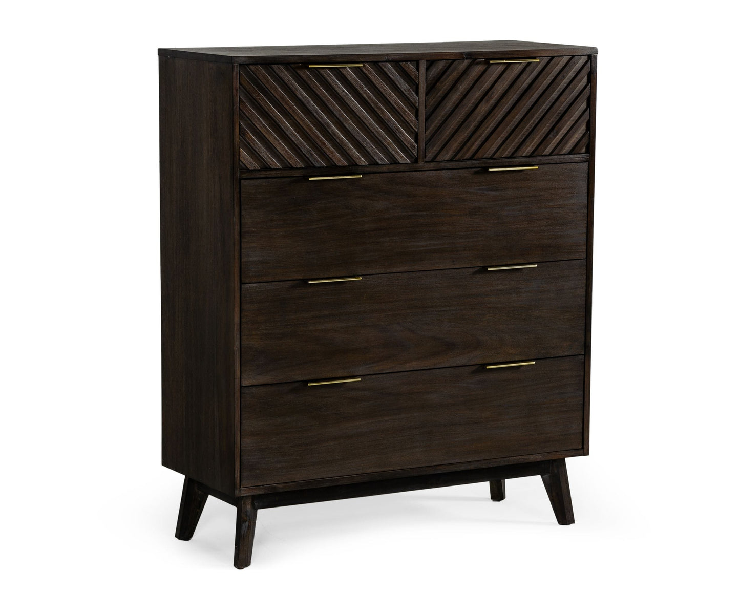 Modrest Daisy Mid-Century Dark Acacia Chest