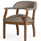 Modrest Canosa Modern Taupe Faux Leather Dining Chair